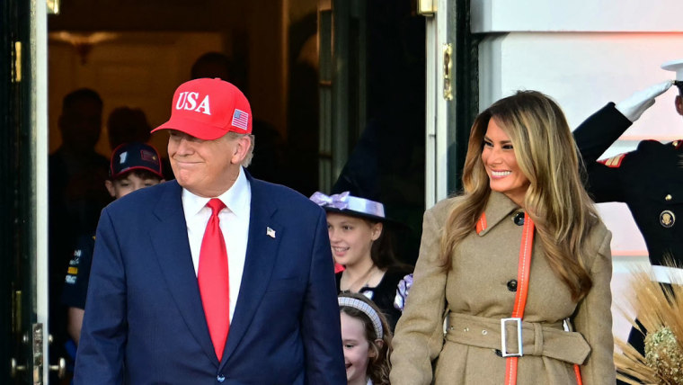 Trump, first lady hold White House Halloween event