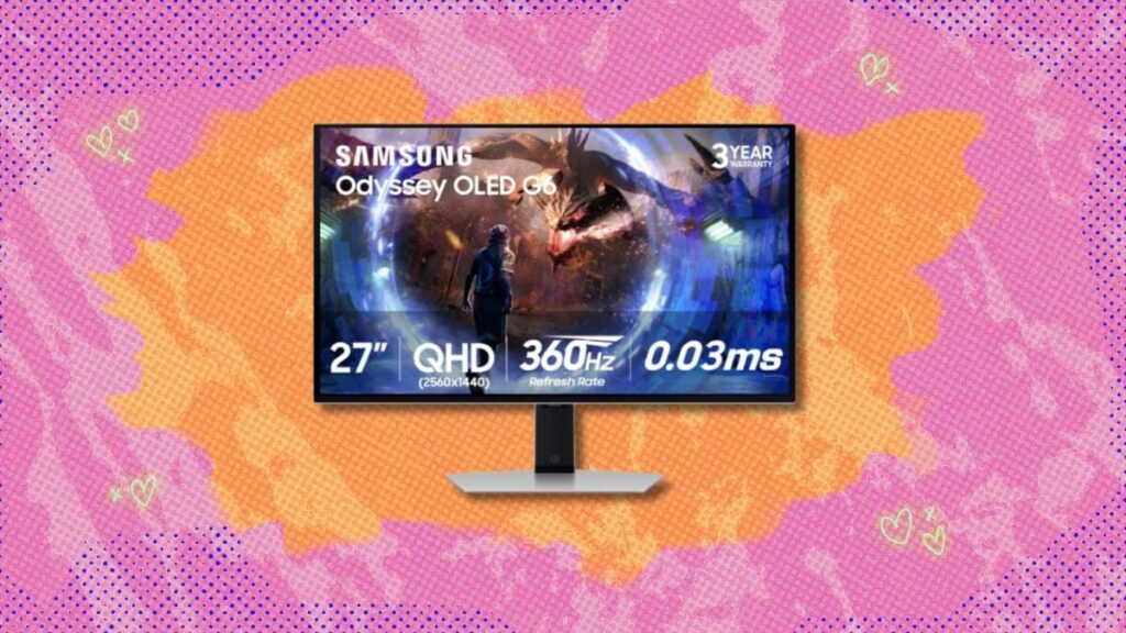 Best gaming monitor deal: Save 28% on the 27-inch Samsung Odyssey OLED G6 gaming monitor