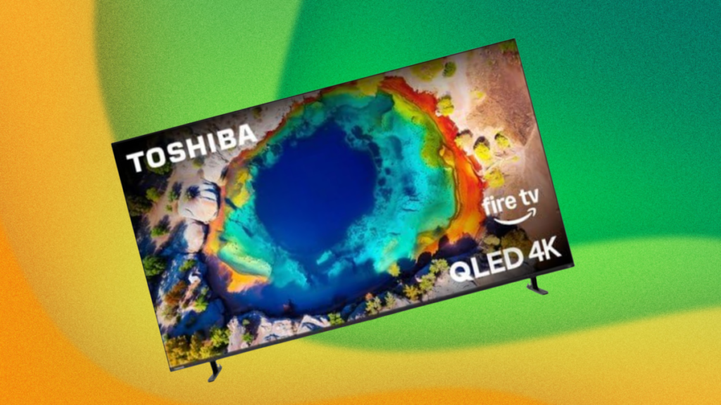 This 75” TOSHIBA QLED 4K Smart TV is half off this weekend