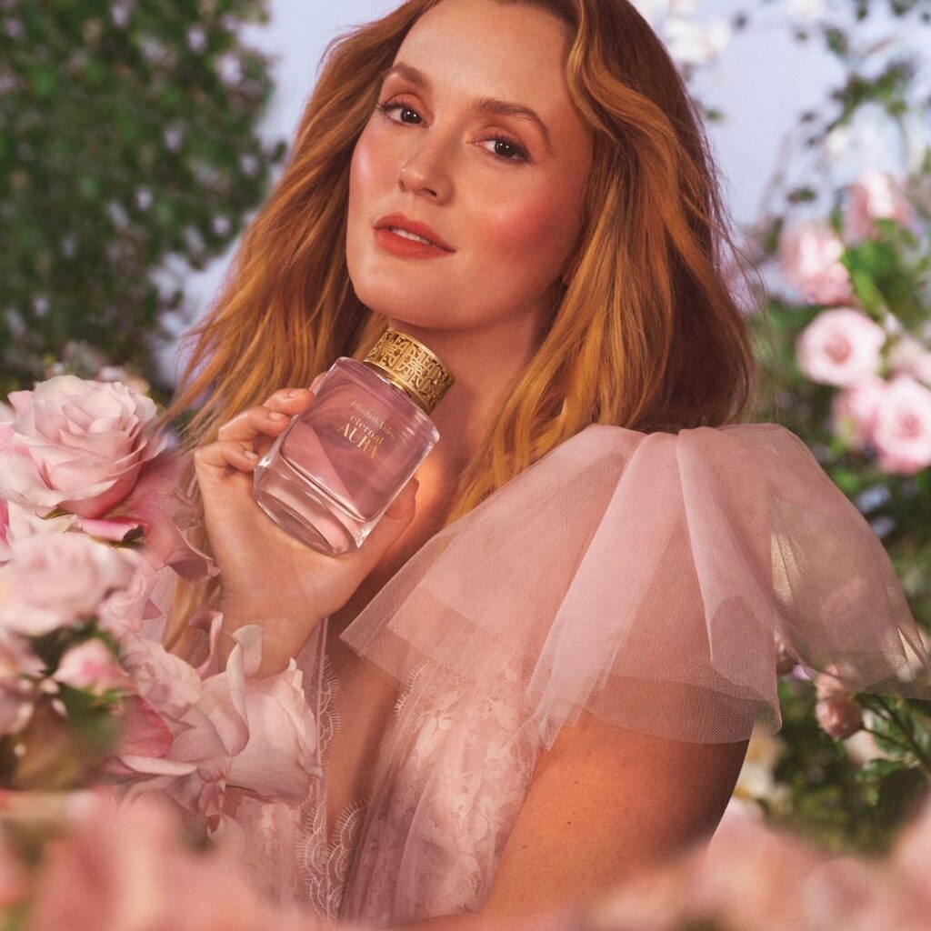 Leighton Meester Says This Elizabeth Arden Perfume “Lifts Your Mood”