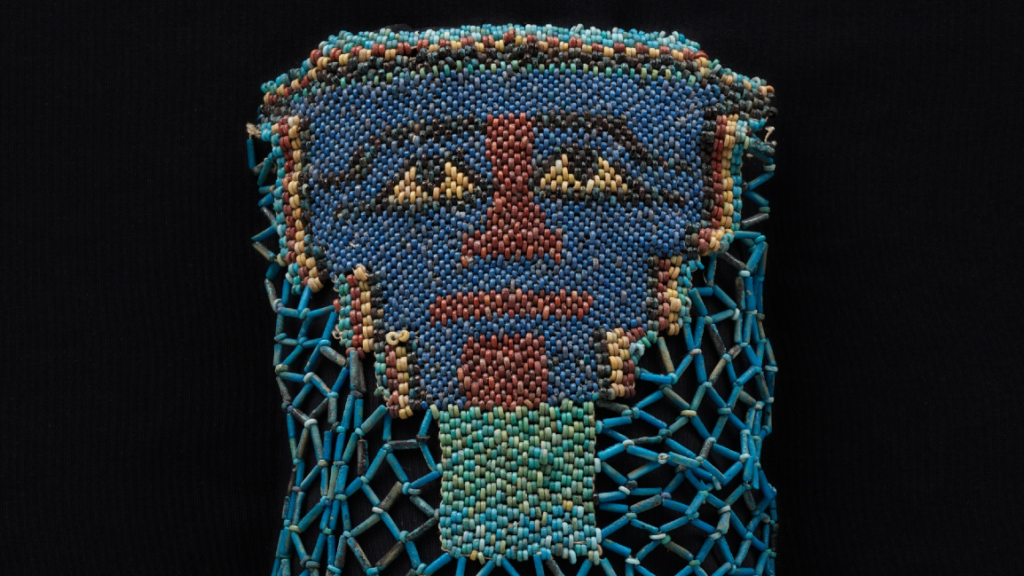 Bead net funerary shroud: A 2,500-year-old beaded veil from Egypt depicting the deceased’s transformation into Osiris